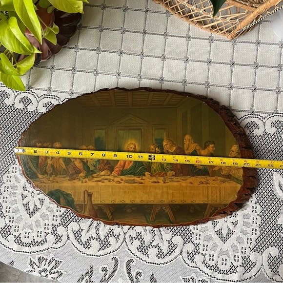 VINTAGE 1970s Last Supper hanging plaque - Picture 6 of 6